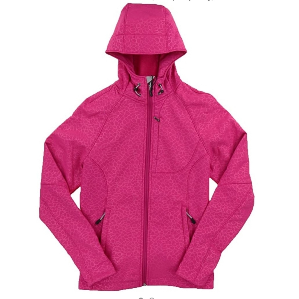 Women softshell hooded jacket women pink coat